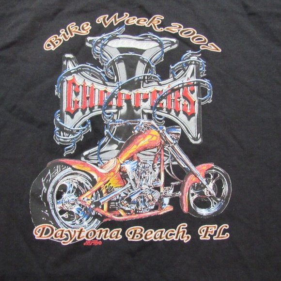 Choppers Bike Week T-Shirt 2007 Daytona Beach Fl Joe Cool Print VG+ Sz Large - Picture 4 of 8